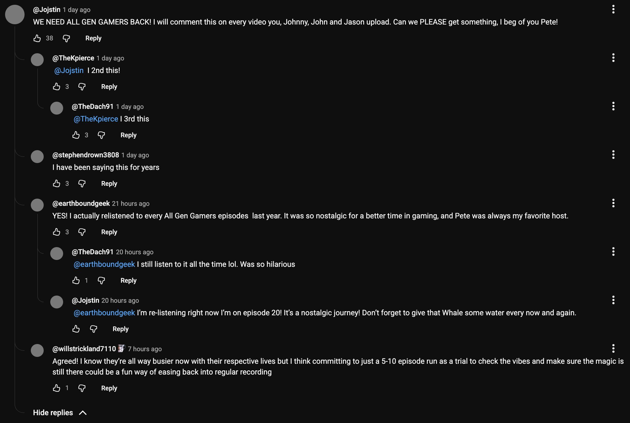 Someone has recently re-listened to all of AllGenGamers!?